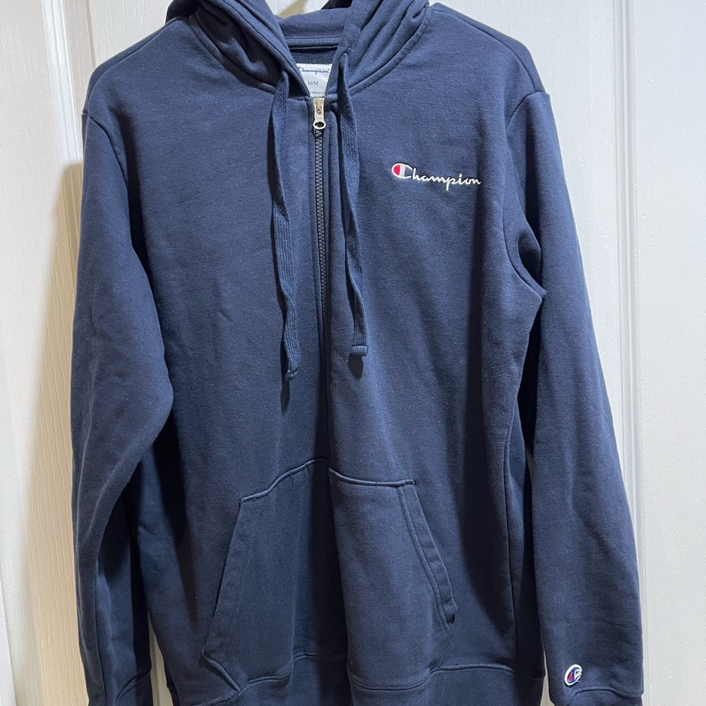 Champion Dark Blue Zip-Up Hoodie